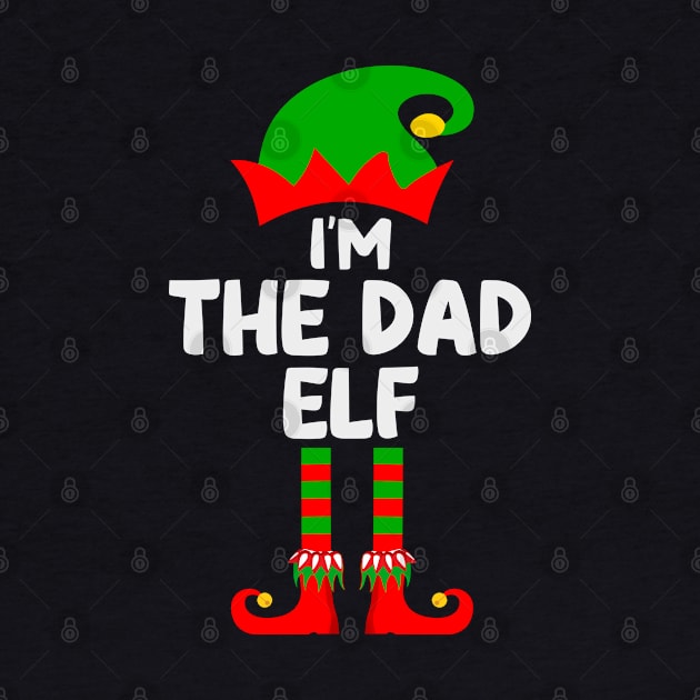 Dad Elf Matching Family Group Christmas Party Pajama by DragonTees